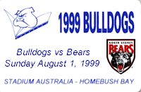 Round 22: Bulldogs v North Sydney Bears